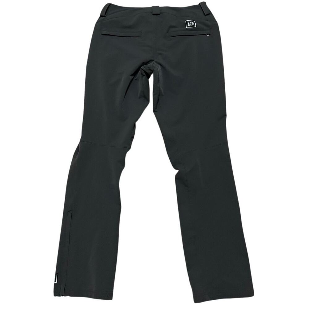REI Co-op Womens 4 Dark Gray Softshell Hiking Pants Stretchy Outdoor Gorpcore - Picture 3 of 10